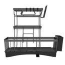 Toque Dish Drying Rack 3 Tier Plate Cup Drainer Cutlery Holder Kitchen Organizer