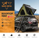 San Hima Kalbarri Lite Rooftop Tent Hardshell With Ladder & Rack Camping Olive