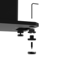 Kanto SX22 22" Tall Fillable Speaker Stands with Isolation Feet - Pair, Black