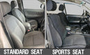 Toyota HiLux 7th Gen (STD SEAT) Retro Canvas 2x Front Seat Covers (In Stock)