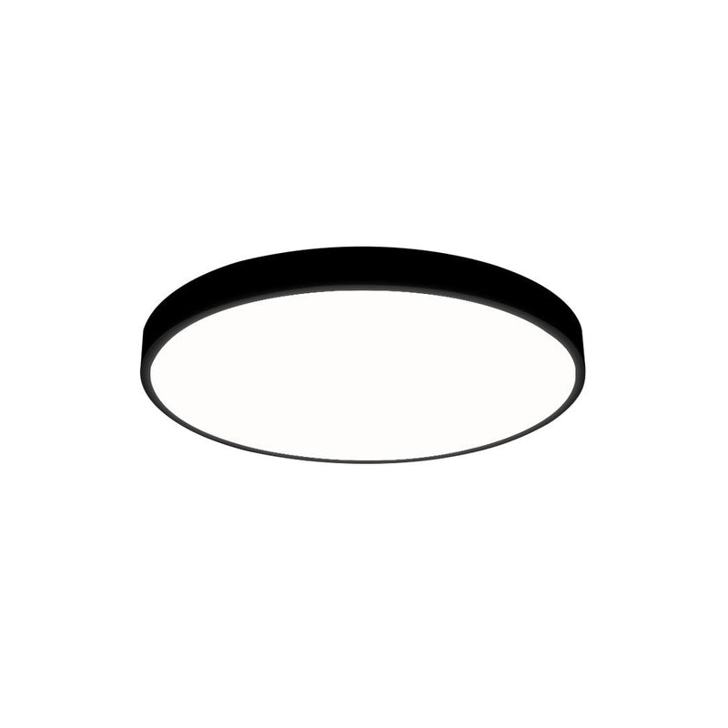 Emitto Ultra-Thin 5cm LED Ceiling Down Light Surface Mount Living Room Black 30W