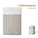 2-Person Detachable Camping Sleeping Bag 2.6kg Grey