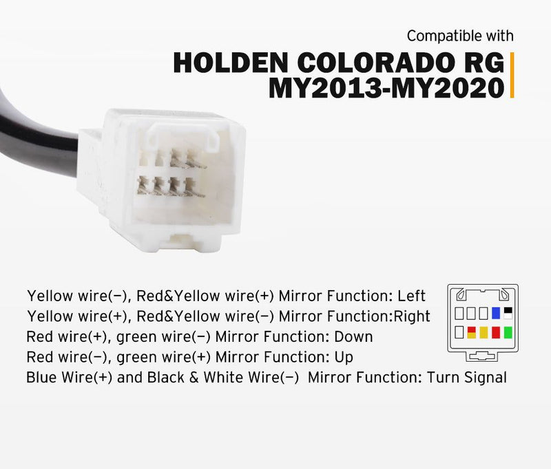 Pair Extendable Towing Mirrors Gen1 for Holden Colorado RG MY2013-MY2020 Pair