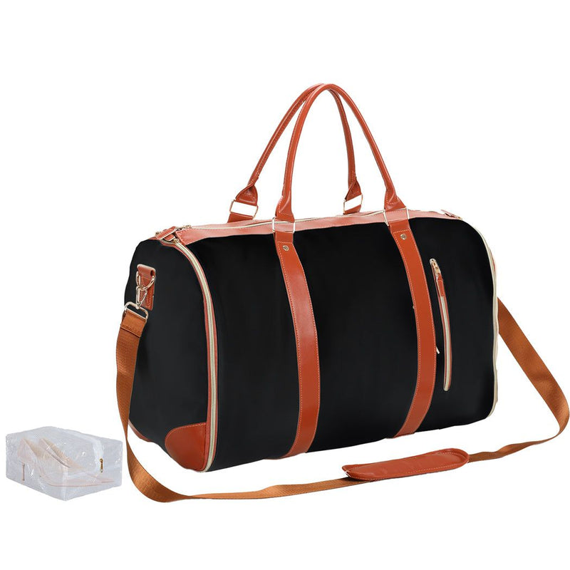 Slimbridge Garment Bags 2 in 1 Hanging Suit Convertible Travel Duffle Black