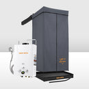 San Hima Shower Awning Instant Tent &Gas Hot Water Heater White&Shower Tent Base