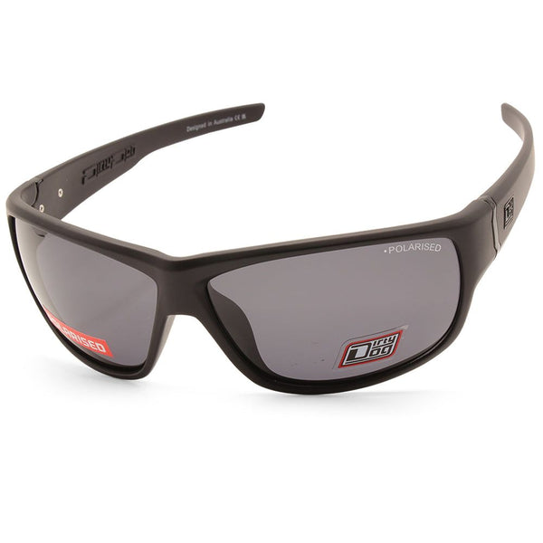 Dirty Dog Vault Satin Black/Grey Unisex Polarised Sunglasses