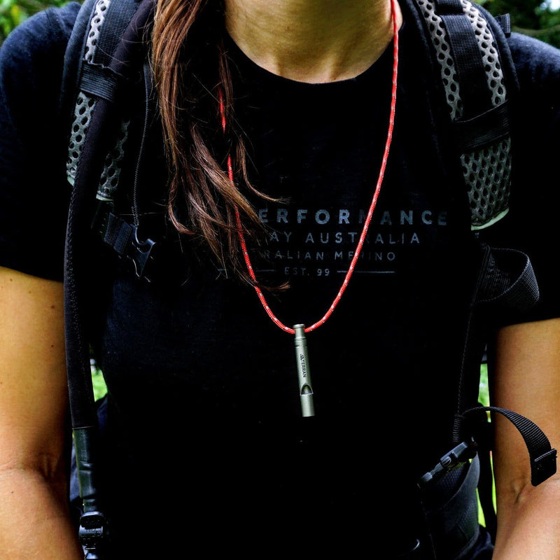TERRAN Titanium Whistle with Cord
