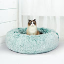 Pawz Pet Bed Cat Dog Donut Nest Calming Mat Soft Plush Kennel Teal XL