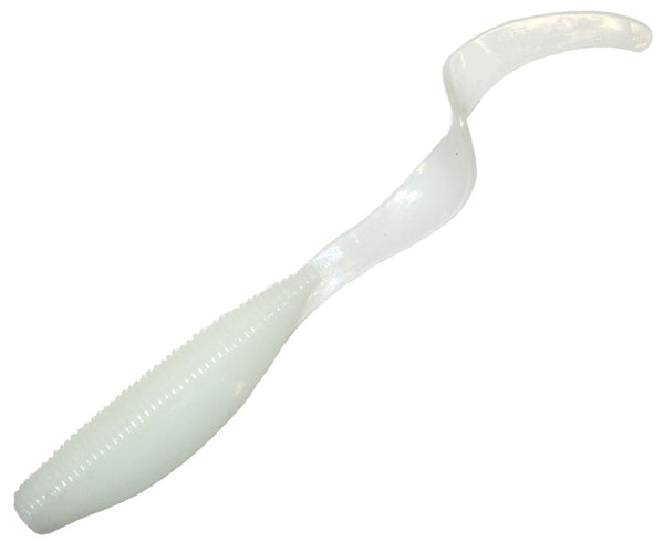 Zman 3 Pack of 7 Inch Streakz Curly Tailz Soft Plastic Lures - GLOW