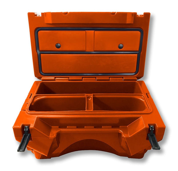 FISHCOOL KIT W- STRAP, LIVE BAIT TANK & LEASHES ORANGE