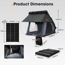 San Hima Kalbarri X Rooftop Tent Hardshell With Ladder 4x4 + 130W Solar Panel