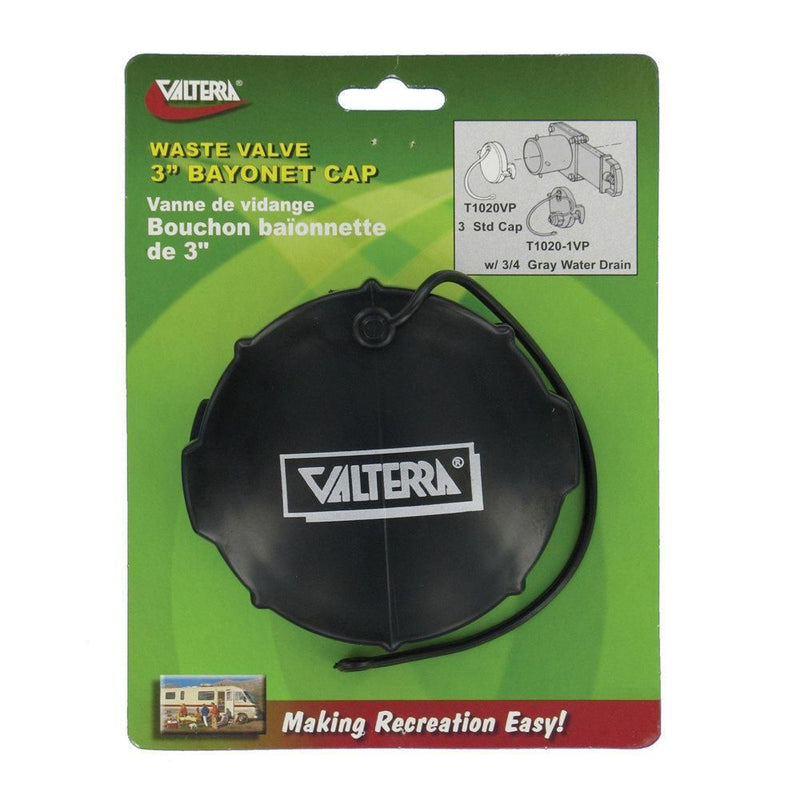 Valterra Waste Valve 3" Bayonet Cap T1020VP