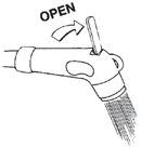 Shower Head White Lever Control