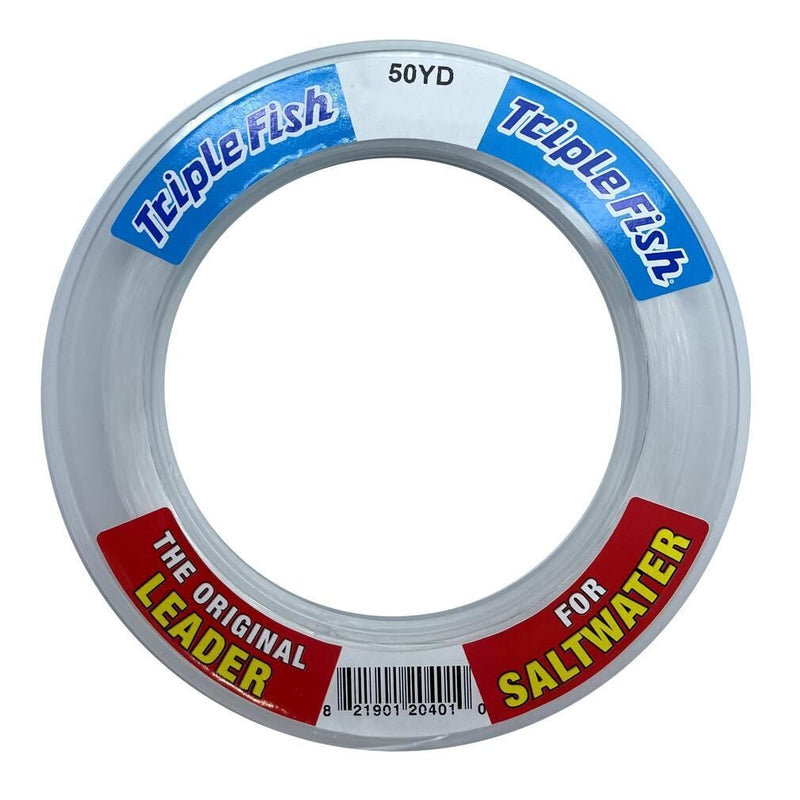 50yd Spool of Triple Fish Monofilament Fishing Leader - Made in Germany