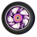 Scooter Wheel Alloy 100mm with Abec 9 Bearing Purple