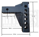 MISTER HITCHES RAPTOR 4500kg Super Duty Adjustable Ball Mount 16 Stage