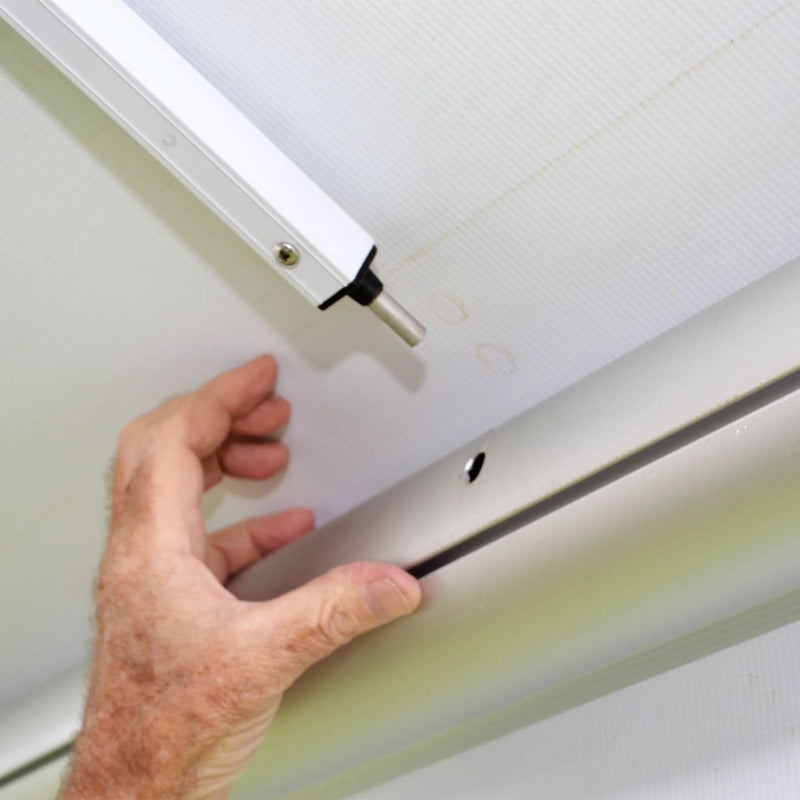 Aussie Traveller Xtend Curved Roof Rafter - 3-Piece - White