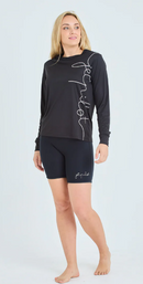 Jet Pilot Pacer Ladies Ls Hydro Tee Black