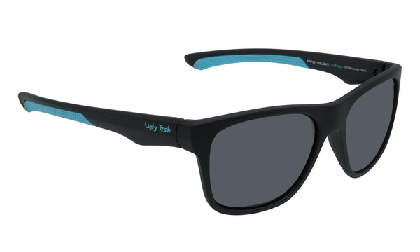 Ugly Fish PFR391 Polarised Floating Sunglasses - Matt Black Frame/Smoke Lens