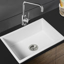 Traderight Group  Granite Kitchen Sink Laundry Stone Sinks Undermount Single Bowl 59cmx45cm White