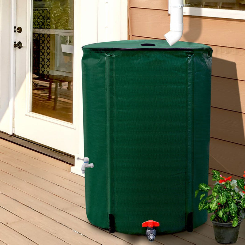 Traderight Group  Water Tank 250L Rain Storage Collapsible Portable Hydroponic Container Outdoor