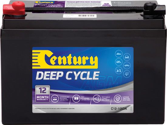 Century AGM 105 AH Deep Cycle C12-105DA
