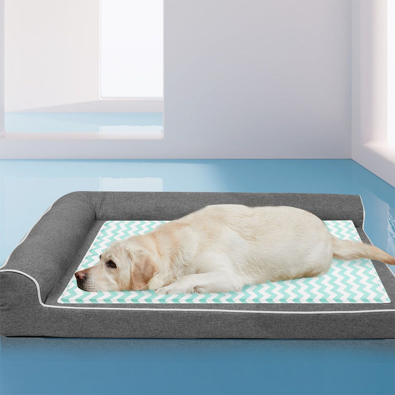 Pawz Pet Cooling Mat Dog Cat Gel Non-Toxic Bed Puppy Self-cool Summer Ice Pad XL