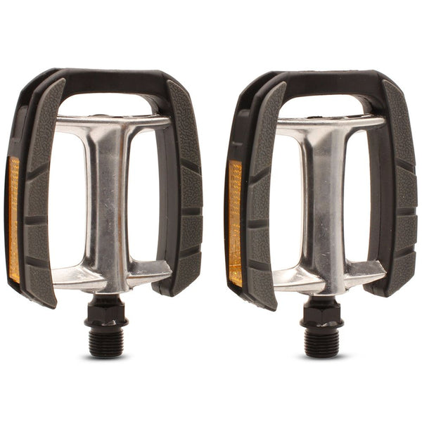 VP Components Black Plastic/Alloy Replacement Adult Bike Pedal Set 9/16-inch