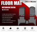 KIWI MASTER 3D TPE Car Floor Mats Fit Mitsubishi Triton MQ 2015-2018