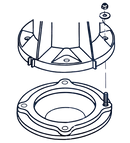 Dometic 385310063 Floor Flange Seal Kit For Pedal-Flush Toilet