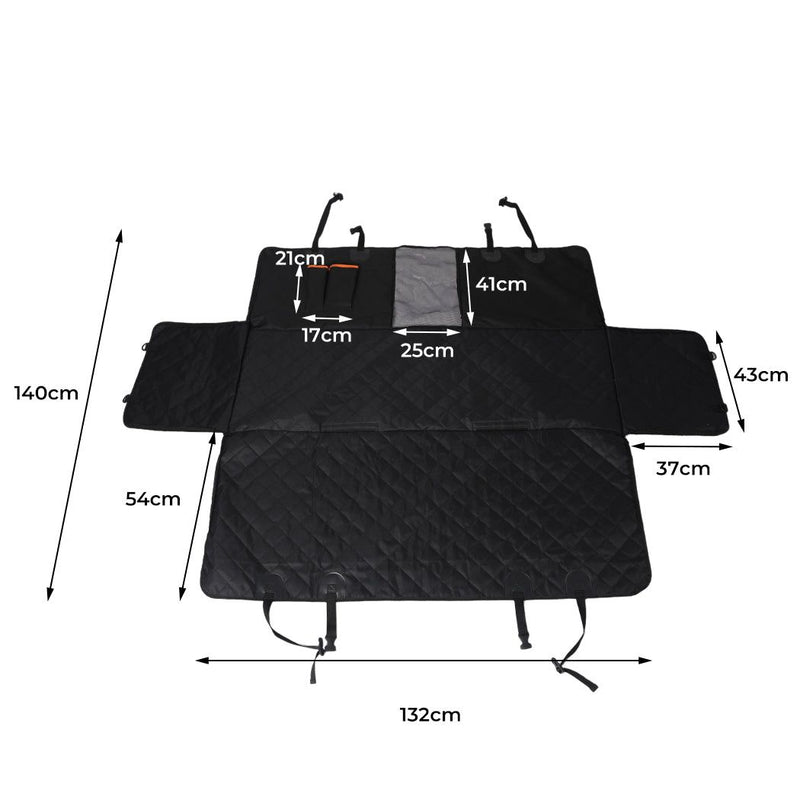 Pawz Pet Car Back Seat Cover Dog Waterproof Protector Hammock Non-Slip Travel