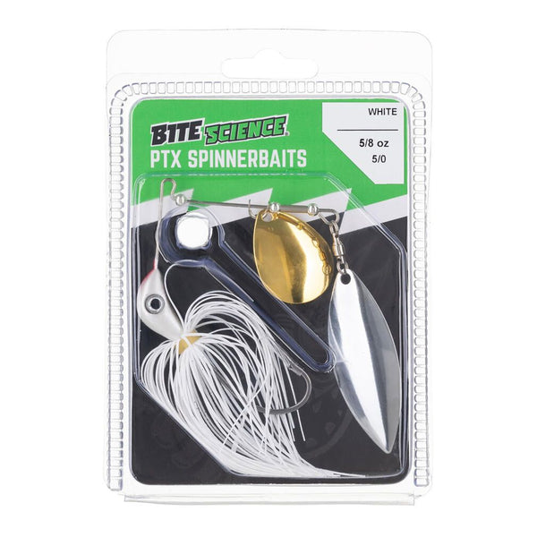 Bite Science 5/8oz PTX Spinnerbait Lure - White