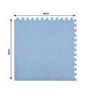 Bopeep EVA Foam Kids Play Mat Floor Kid Crawling Interlocking Home Blue 60x60