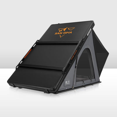 San Hima Kalbarri Lite Gen 2 Rooftop Tent Hardshell With Ladder & Rack Grey 4WD