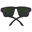 Spy Helm Soft Matte Black - Happy Green Grey Polarised Sunglasses
