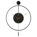 Yezi 50cm Large Wall Clock Modern Big Numeral Metal Round Face In/Outdoor Decor