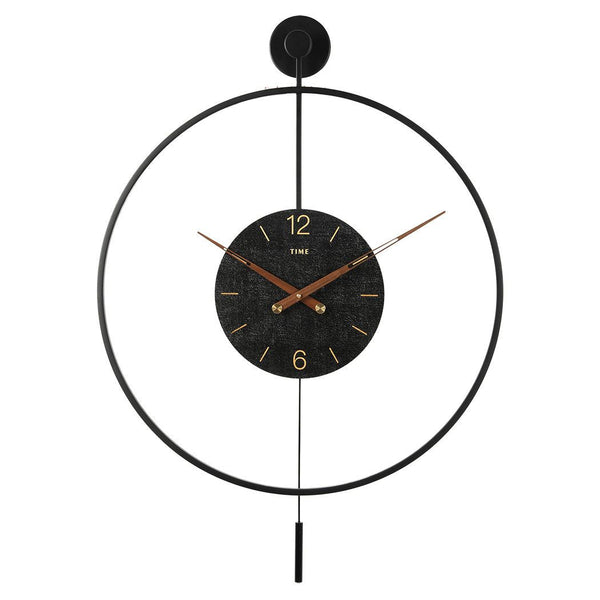 Yezi 50cm Large Wall Clock Modern Big Numeral Metal Round Face In/Outdoor Decor