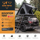 San Hima Kalbarri Lite Gen 2 Rooftop Tent Grey+250W Solar Panel+Ladder & Rack
