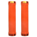Trigram Lock-on Bike Grips Kraton Rubber 130mm with 2 side lock rings Orange