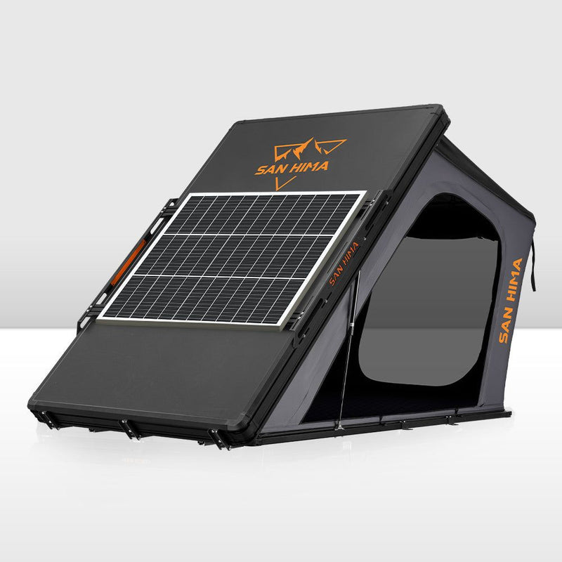 San Hima Kalbarri Gen 2 Roof Top Tent Hard Shell With Ladder + 130W Solar Panel