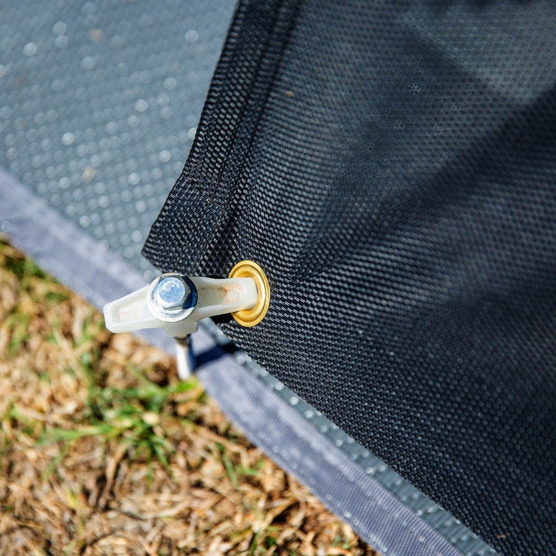 Aussie Traveller Sunblocker Long Side Wall - Black - 3.96m (14')