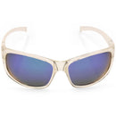 Dirty Dog Shock Satin Clear Crystal/Green Polarised Unisex Sports Sunglasses