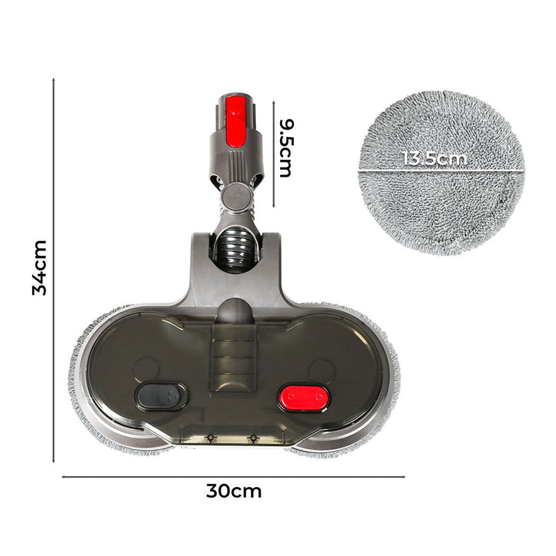 Traderight Group  Electric Motorised Mop Head for Dyson V7 V8 V10 V11 V15 Vacuum Cleaners 6 Pads