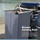 San Hima Shower Awning Tent Instant Fold-Out Ensuite & 8L Gas Hot Water Heater