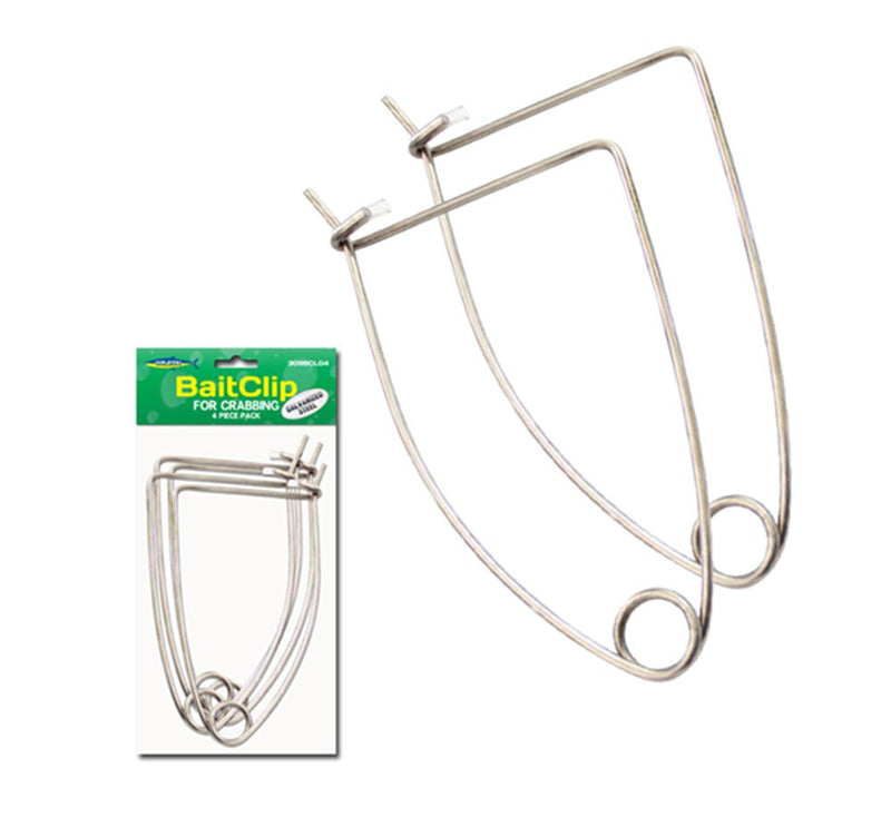 4 x Wilson Galvanised Steel Quick Release Bait Clips