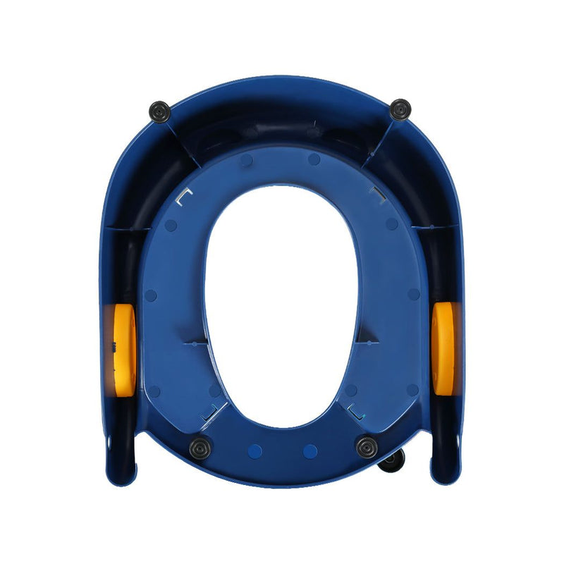 Bopeep Kids Toilet Ladder Toddler Training Step Stool Soft Seat Non Slip Blue