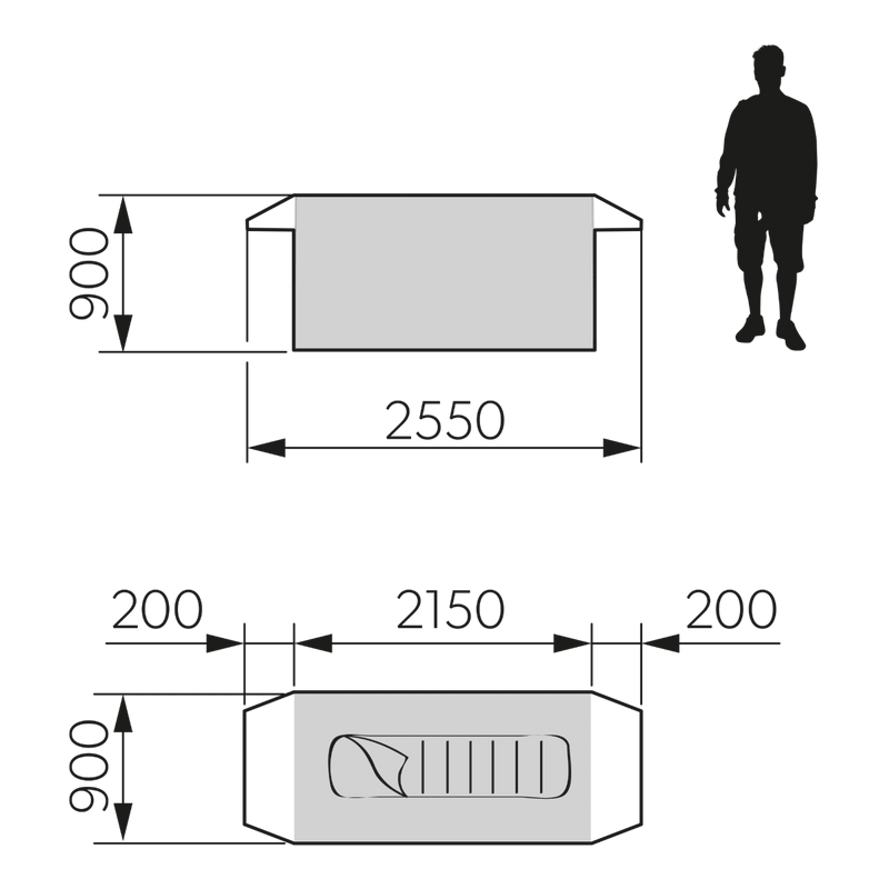 Dometic Pico FTC 1 TC - Inflatable camping swag, 1-person
