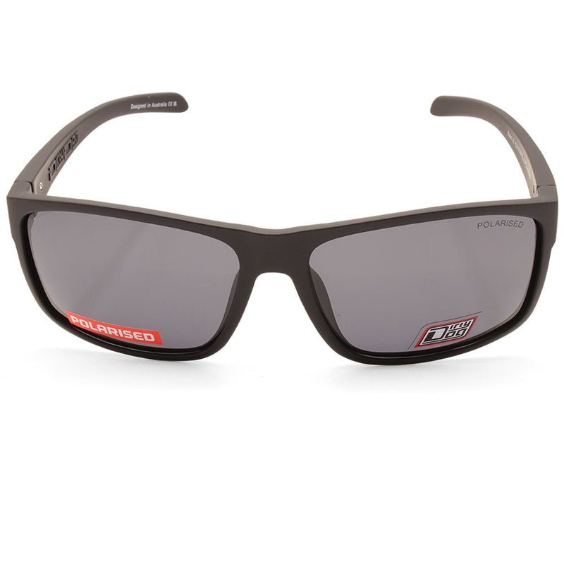 Dirty Dog Blast XL Satin Black/Grey Polarised Men's Sunglasses