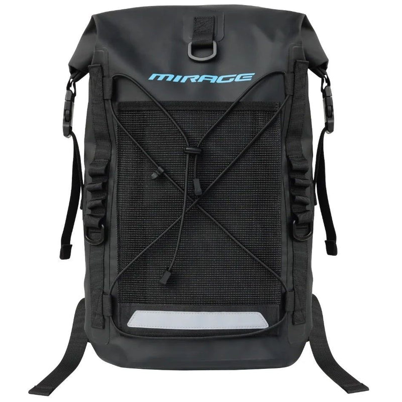Mirage Deluxe 35-litre Roll-Top PVC Dry Bag Backpack Black