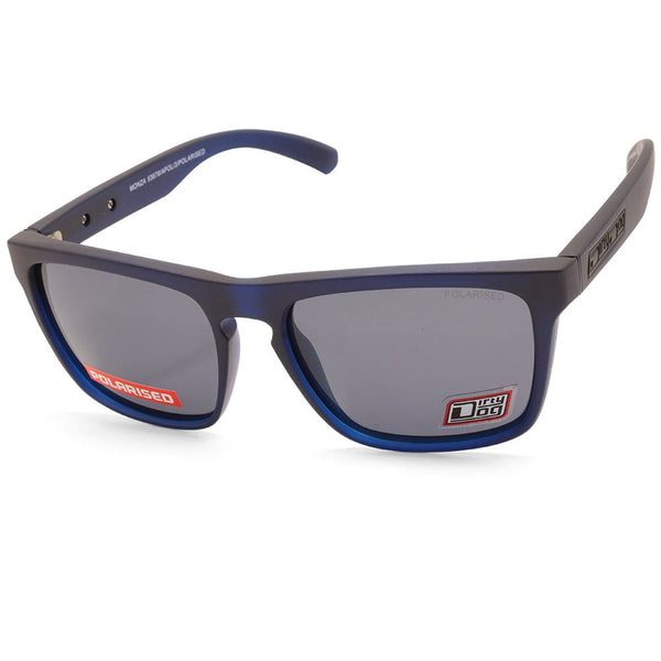 Dirty Dog Monza Satin Blue/Grey Polarised Unisex Fashion Sunglasses 53678